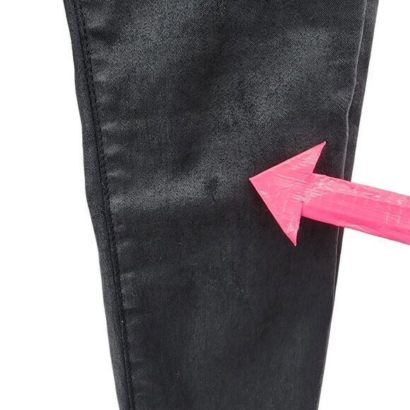 Current/Elliott The High Waist Ankle Skinny Jean Faux Leather Jeans Pants 26 - Picture 5 of 8